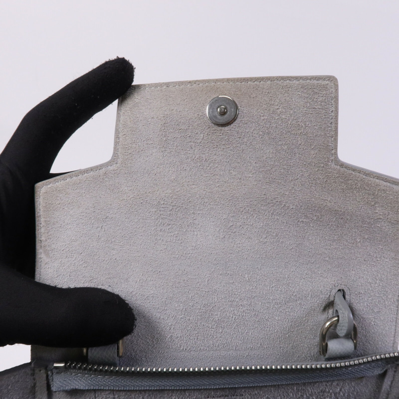 CELINE 牛皮皮革Nano Belt Bag銀扣手挽肩背兩用袋-12