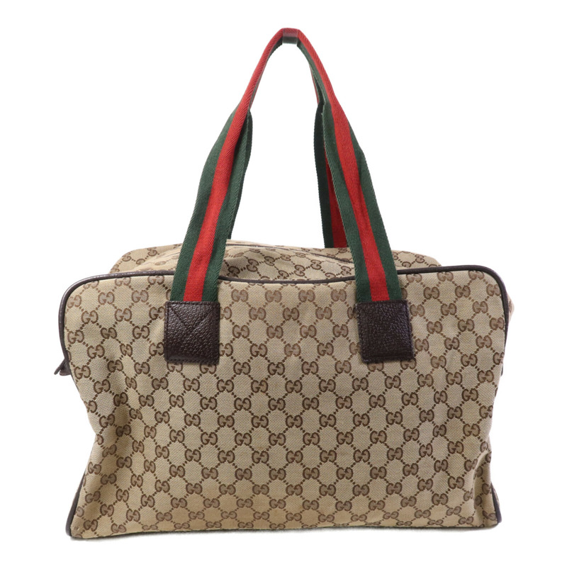 GUCCI 帆布Boston Bag手挽袋-1