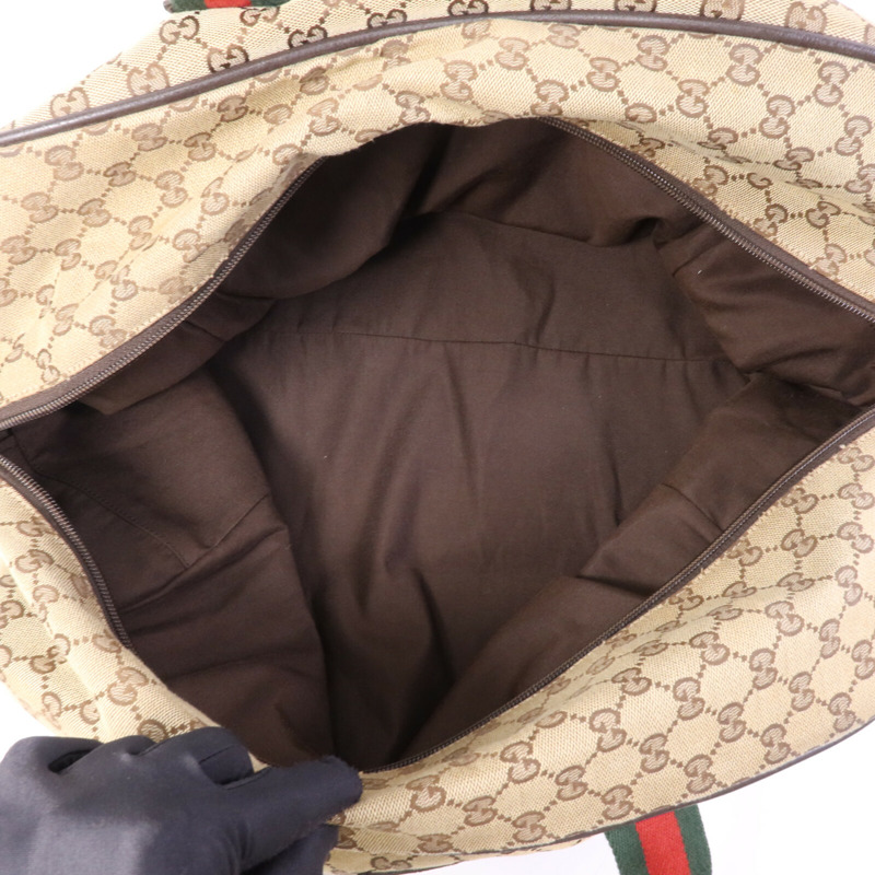 GUCCI 帆布Boston Bag手挽袋-4