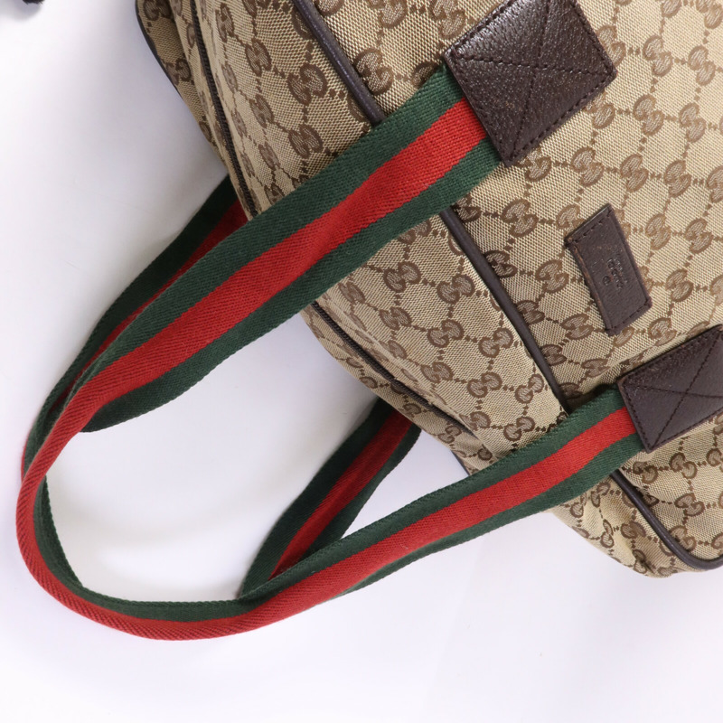 GUCCI 帆布Boston Bag手挽袋-7