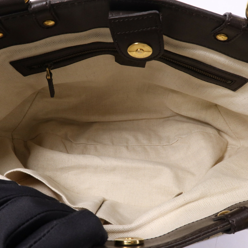 GUCCI 帆布Scarette Tote Bag金扣手挽袋-4