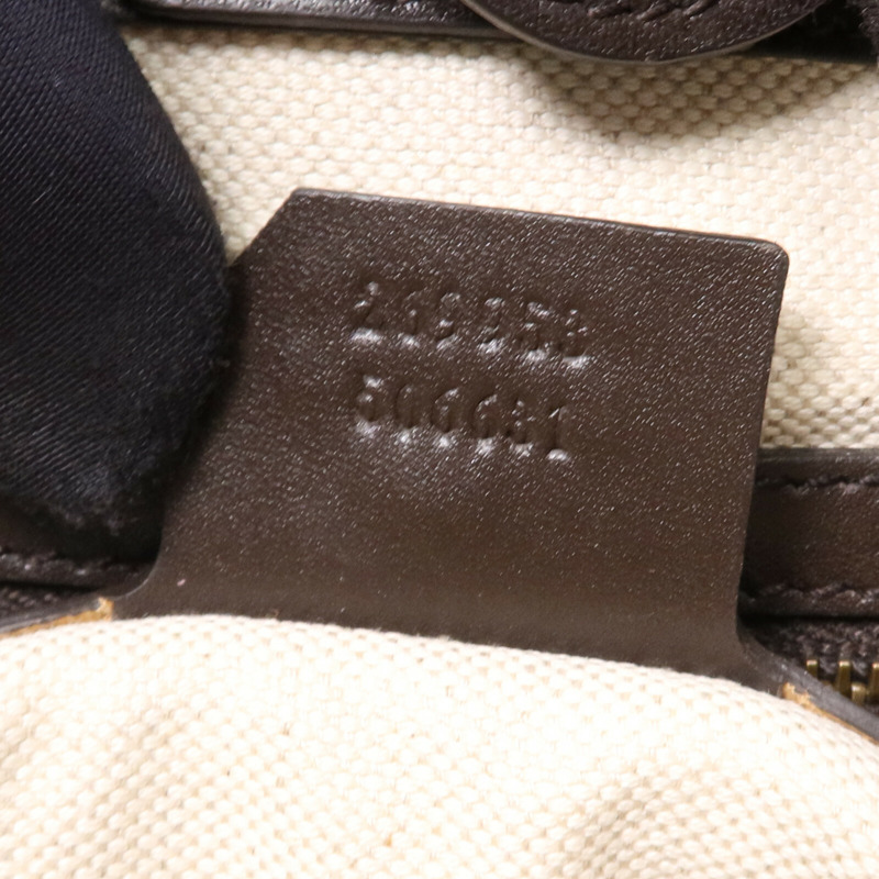 GUCCI 帆布Scarette Tote Bag金扣手挽袋-7