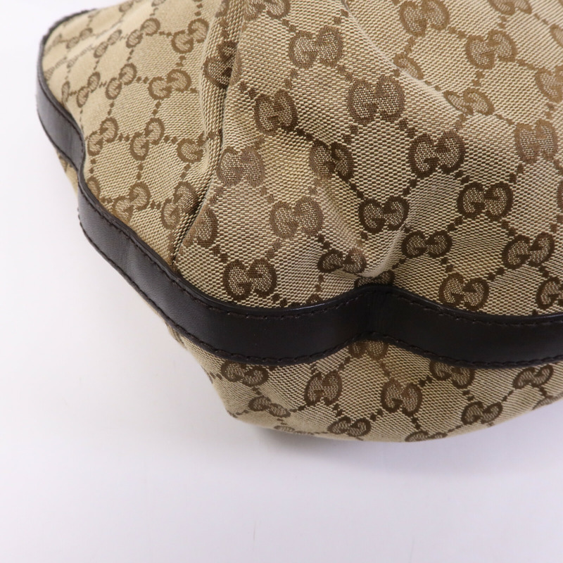 GUCCI 帆布Scarette Tote Bag金扣手挽袋-10