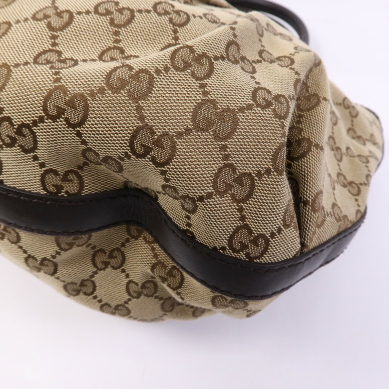 GUCCI 帆布Scarette Tote Bag金扣手挽袋-11