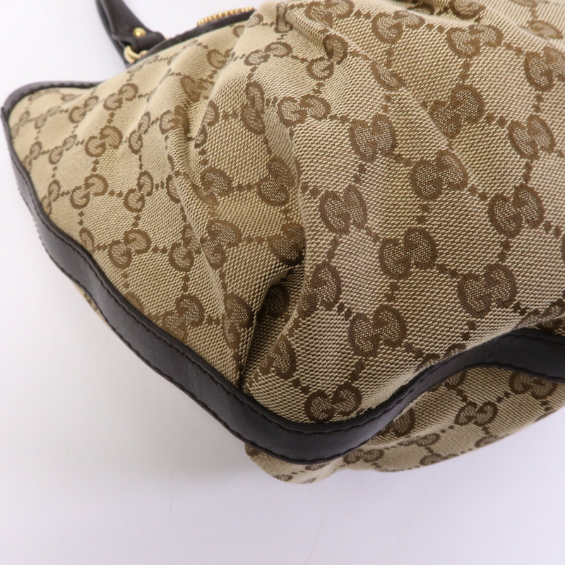 GUCCI 帆布Scarette Tote Bag金扣手挽袋-12