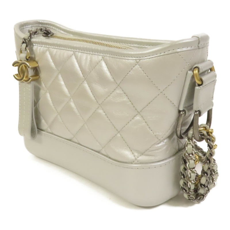 CHANEL 牛皮皮革Gabrielle Small鏈帶肩背袋-2