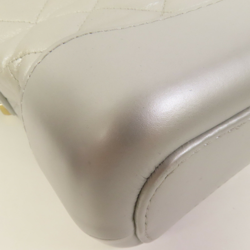 CHANEL 牛皮皮革Gabrielle Small鏈帶肩背袋-11