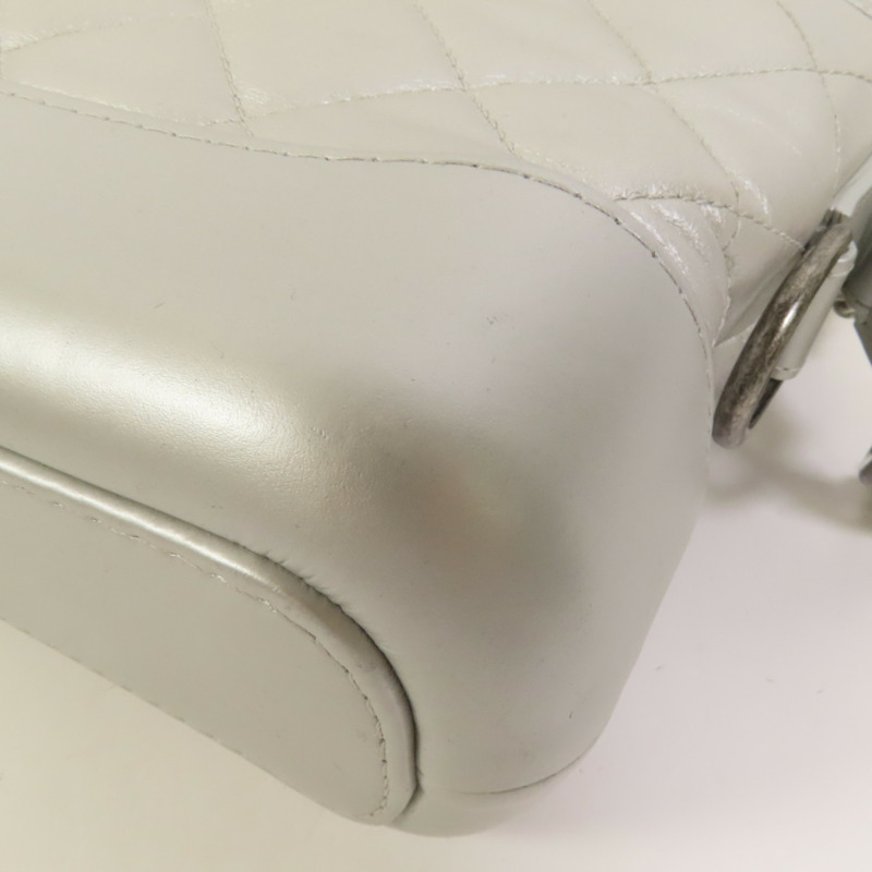 CHANEL 牛皮皮革Gabrielle Small鏈帶肩背袋-13