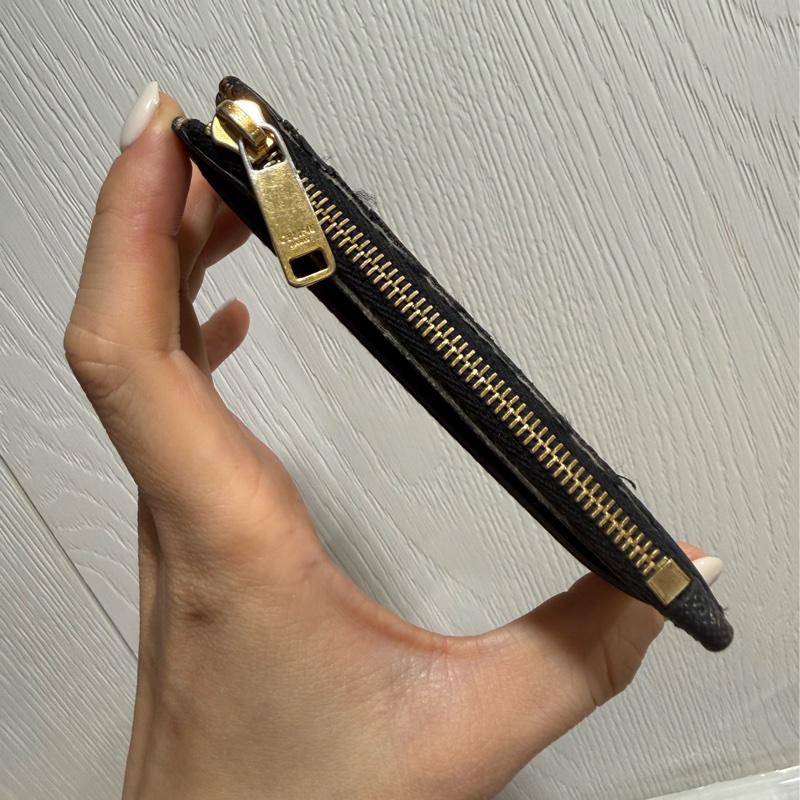 Celine 標誌印花拉鍊卡包零錢包名片夾鑰匙包-7