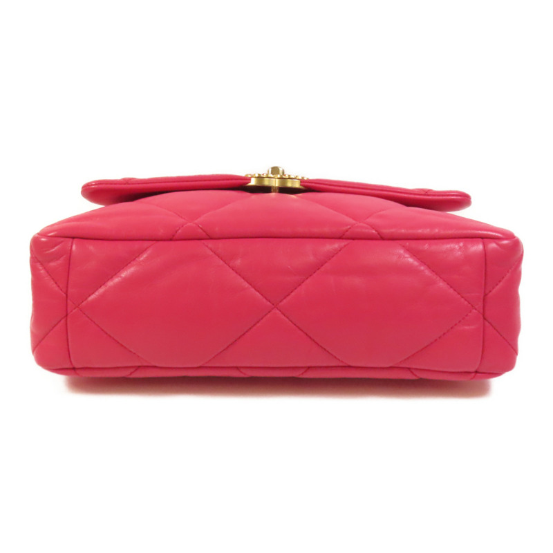 CHANEL 羊皮皮革C19 Medium金扣鏈帶肩背袋-3