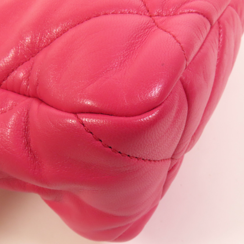 CHANEL 羊皮皮革C19 Medium金扣鏈帶肩背袋-9