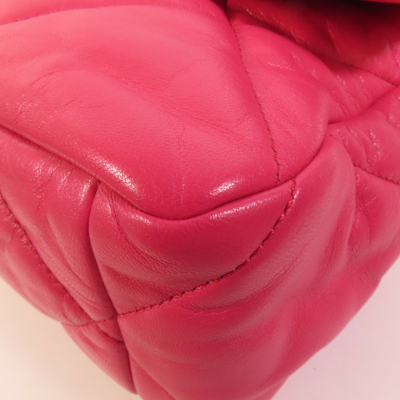 CHANEL 羊皮皮革C19 Medium金扣鏈帶肩背袋-12