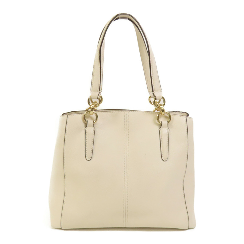 COACH 牛皮皮革Shoulder Bag金扣手挽肩背兩用袋-1