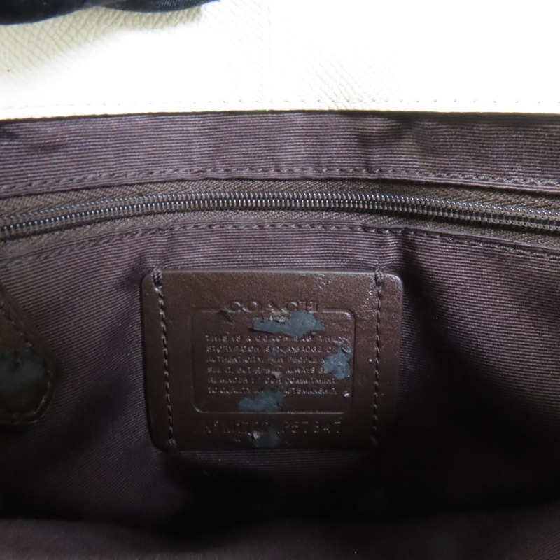 COACH 牛皮皮革Shoulder Bag金扣手挽肩背兩用袋-9