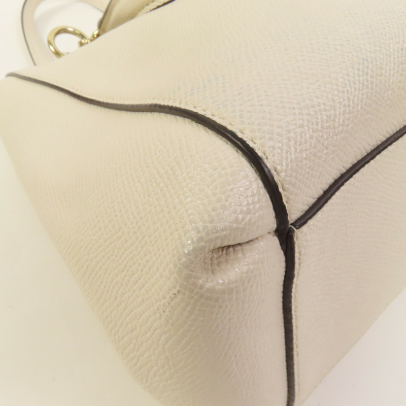 COACH 牛皮皮革Shoulder Bag金扣手挽肩背兩用袋-12