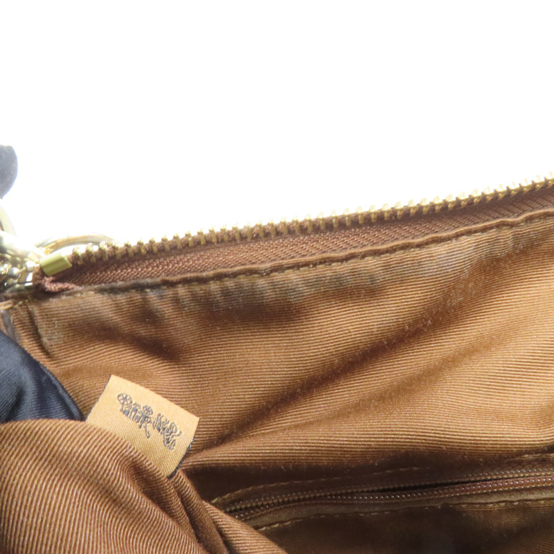 COACH 塗層帆布/牛皮皮革Shoulder Bag金扣肩背袋-9