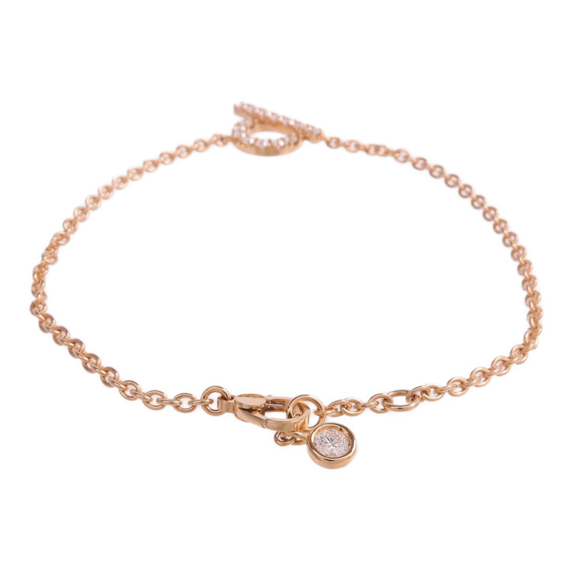 HERMES 18K玫瑰金Finesse Bracelet鑽石手鏈-2