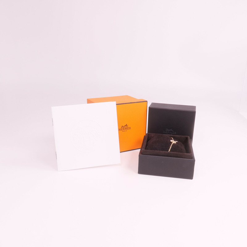 HERMES 18K玫瑰金Finesse Bracelet鑽石手鏈-8