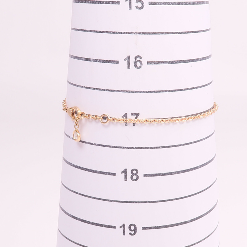 HERMES 18K玫瑰金Finesse Bracelet鑽石手鏈-9