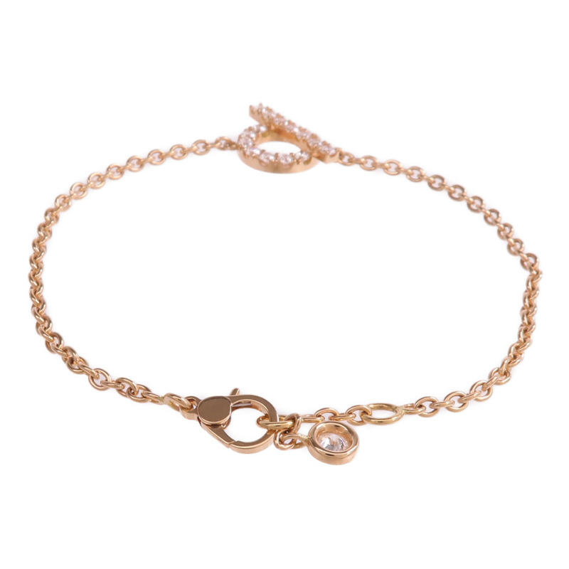 HERMES 18K玫瑰金Finesse Bracelet鑽石手鏈-2