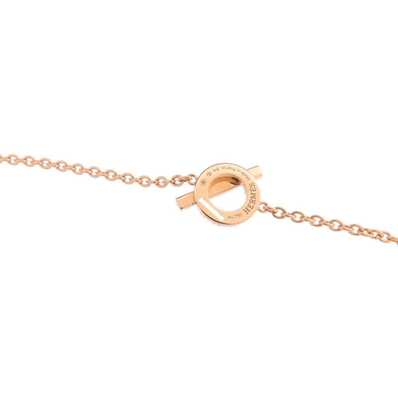 HERMES 18K玫瑰金Finesse Bracelet鑽石手鏈-7