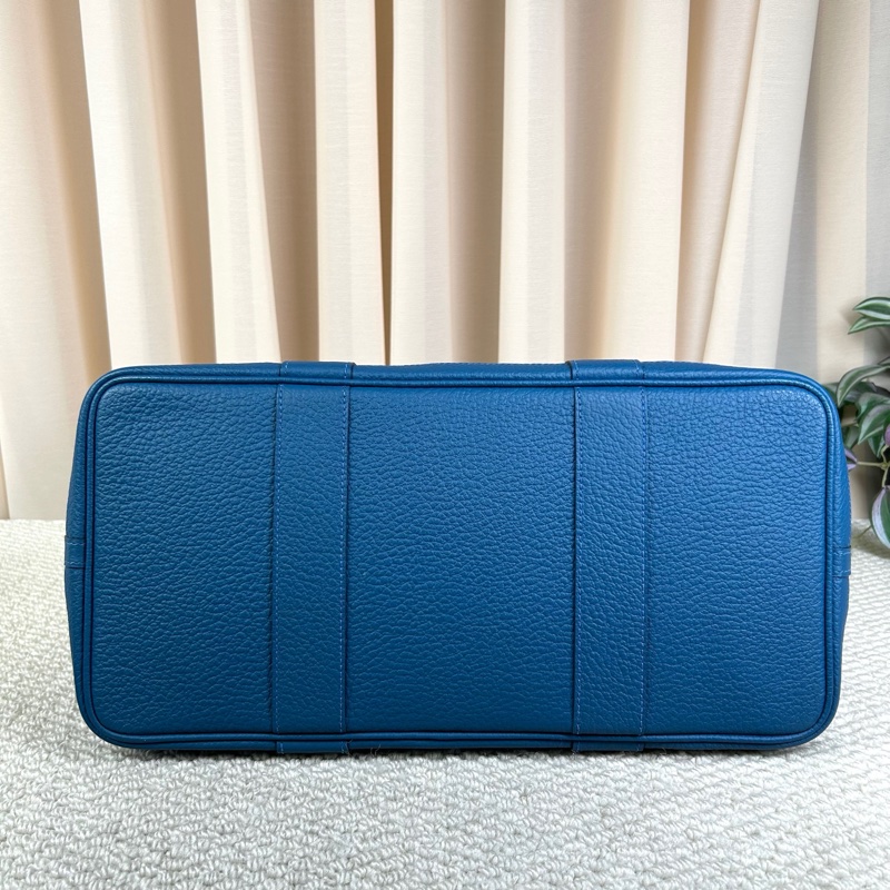 愛馬仕Hermes花園36藍色銀扣 容量大 內里乾淨 尺寸:36×27*18cm-2