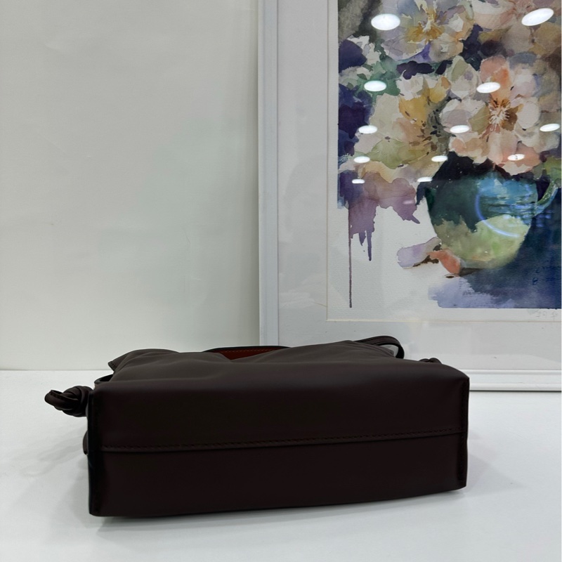 LOEWE 羅意威 Flamenco 福袋包 牛皮 經典抽繩設計-5