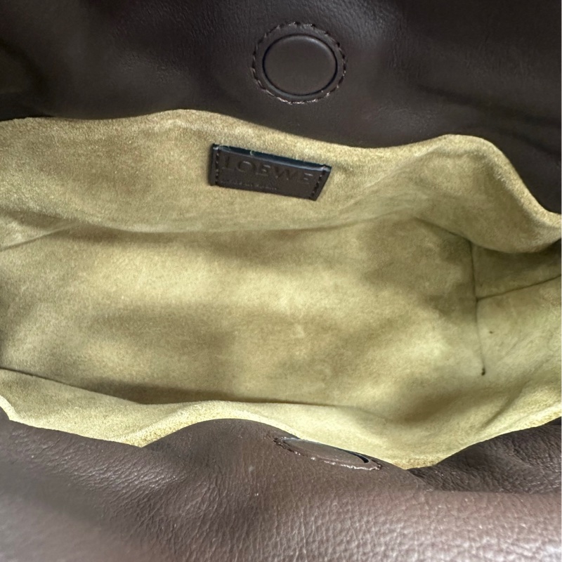 LOEWE 羅意威 Flamenco 福袋包 牛皮 經典抽繩設計-8