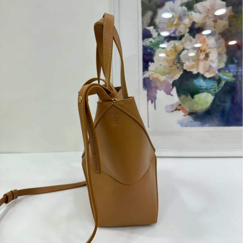 Loewe 羅意威 puzzle fold mini 棕色 99新-2