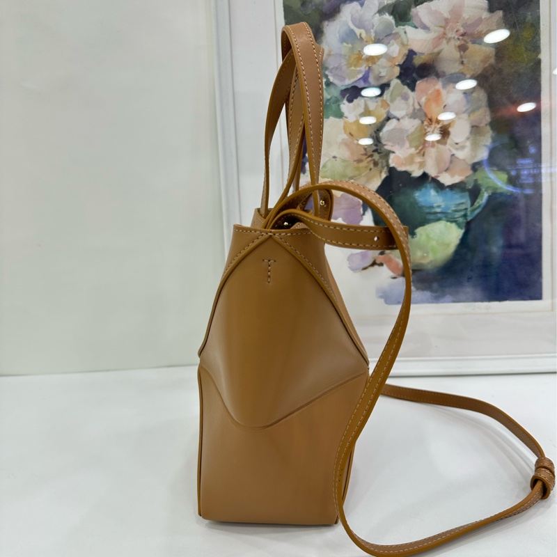 Loewe 羅意威 puzzle fold mini 棕色 99新-3