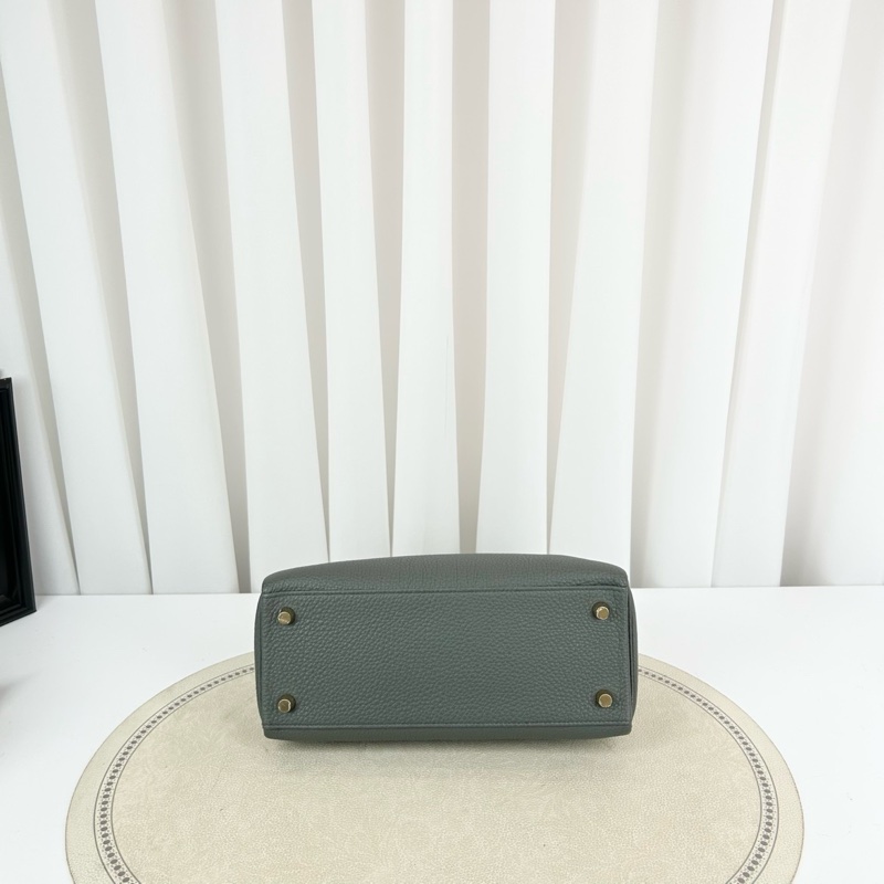 Hermes/愛馬仕 閒置未使用 kelly25 C6叢林綠搭配金扣 Togo皮 可手拎可斜挎 尺寸25×17×7cm 附件塵袋-4