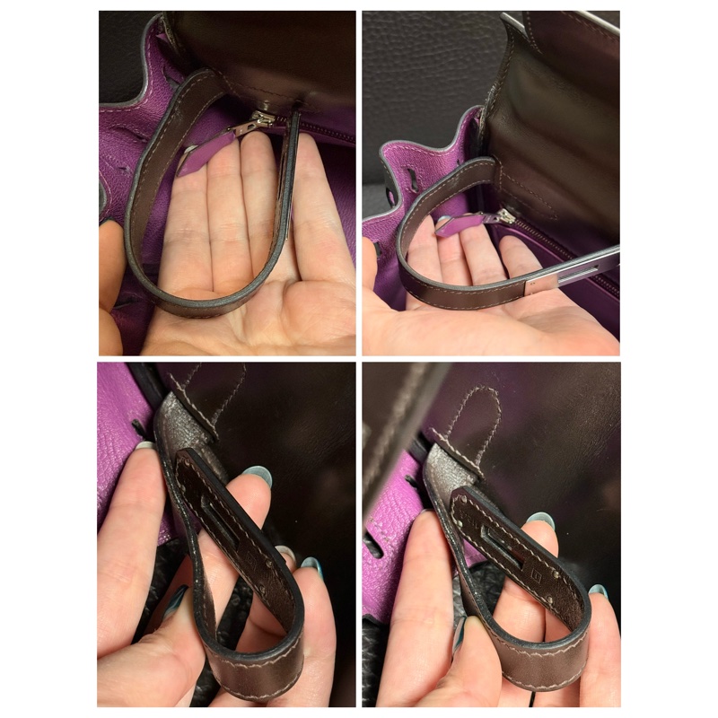 Hermes Kelly 2 Handbag 凱莉包 咖紫 復古絕版品-31