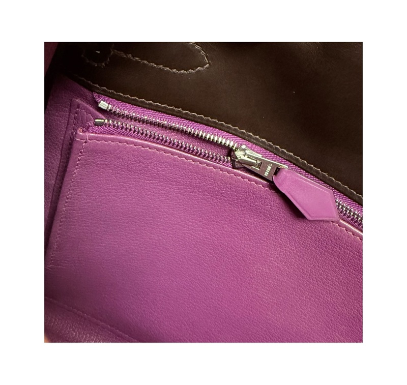Hermes Kelly 2 Handbag 凱莉包 咖紫 復古絕版品-33