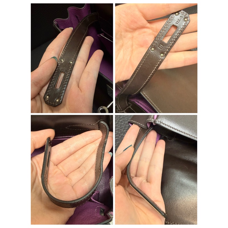 Hermes Kelly 2 Handbag 凱莉包 咖紫 復古絕版品-56