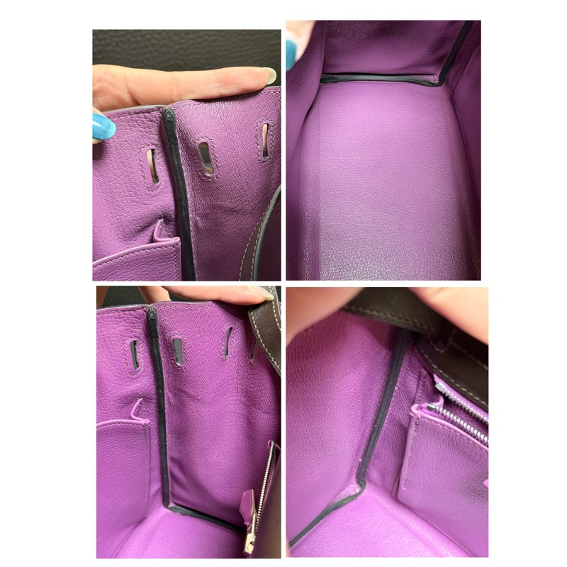 Hermes Kelly 2 Handbag 凱莉包 咖紫 復古絕版品-65