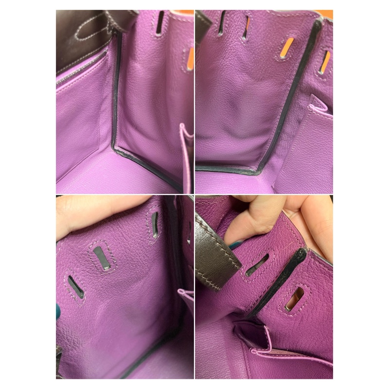 Hermes Kelly 2 Handbag 凱莉包 咖紫 復古絕版品-66