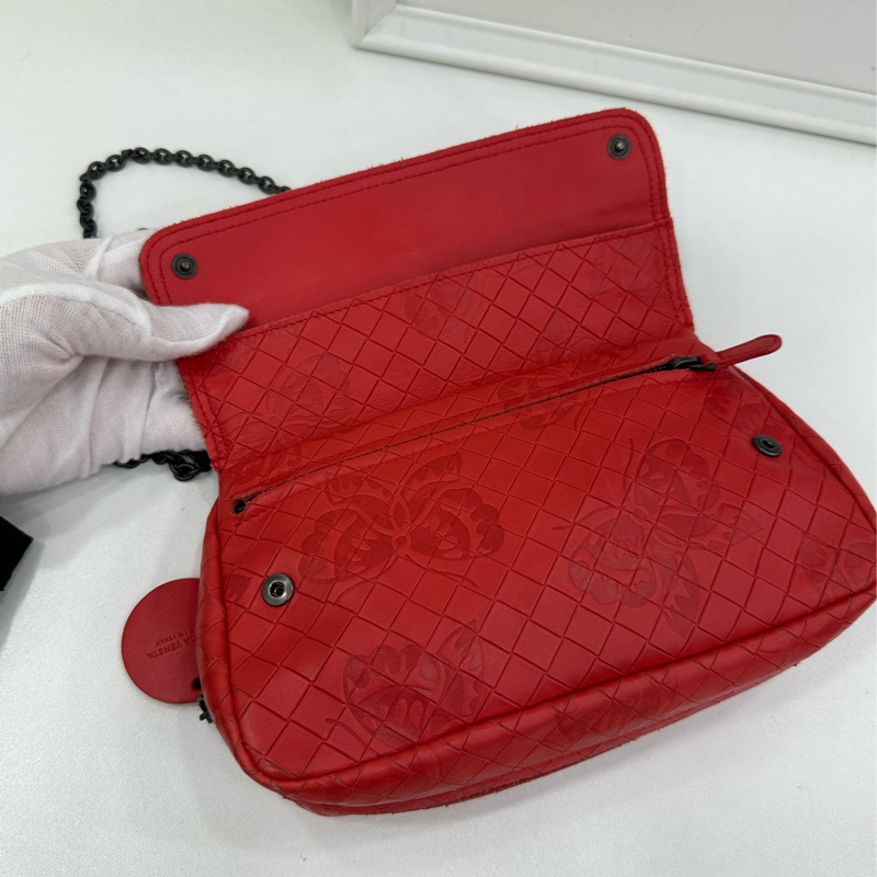 BV / Bottega Veneta葆蝶家紅 單肩包斜背包-6