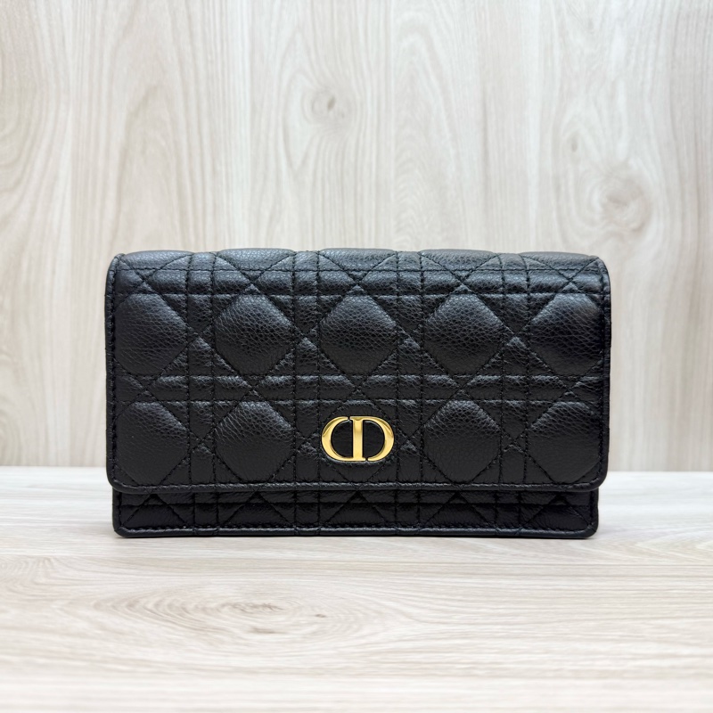 Dior🖤黑金籐格紋小牛皮CARO/S5134UWHC_M900-2