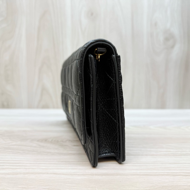 Dior🖤黑金籐格紋小牛皮CARO/S5134UWHC_M900-4
