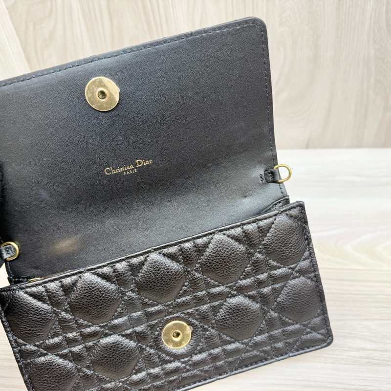 Dior🖤黑金籐格紋小牛皮CARO/S5134UWHC_M900-16
