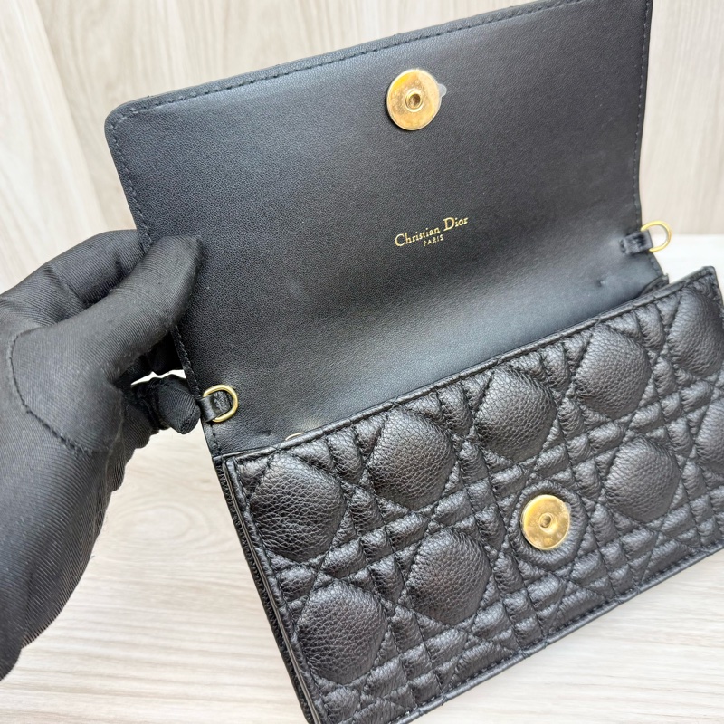 Dior🖤黑金籐格紋小牛皮CARO/S5134UWHC_M900-17
