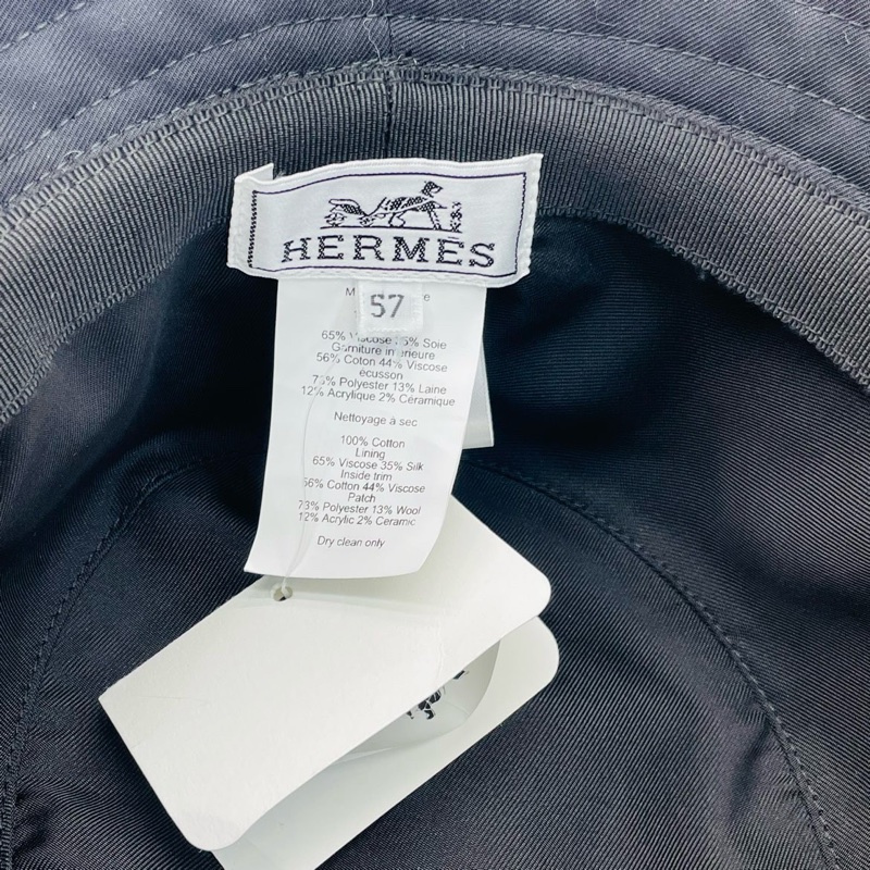 Hermes 98新 愛馬仕 漁夫帽 harper h sellier女士漁夫帽 黑色-7