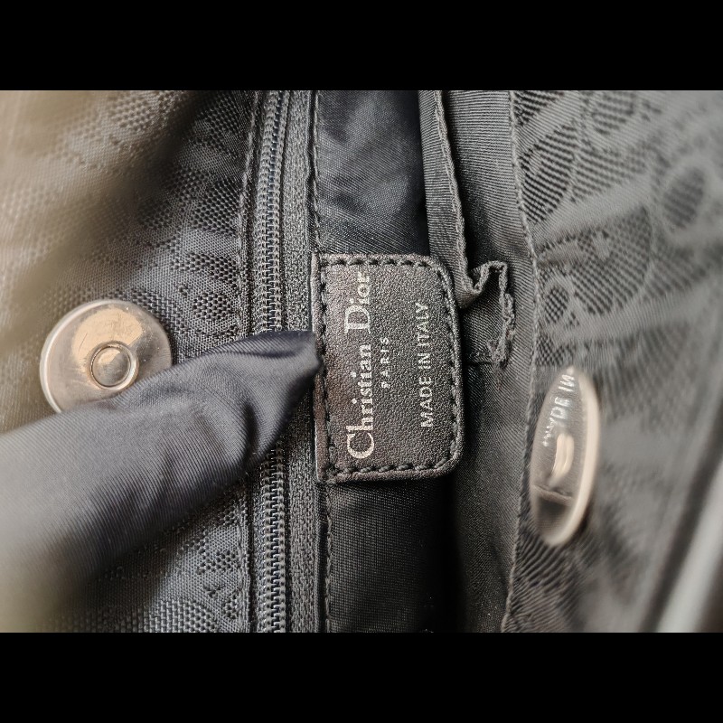 Dior black CD bow bag-13