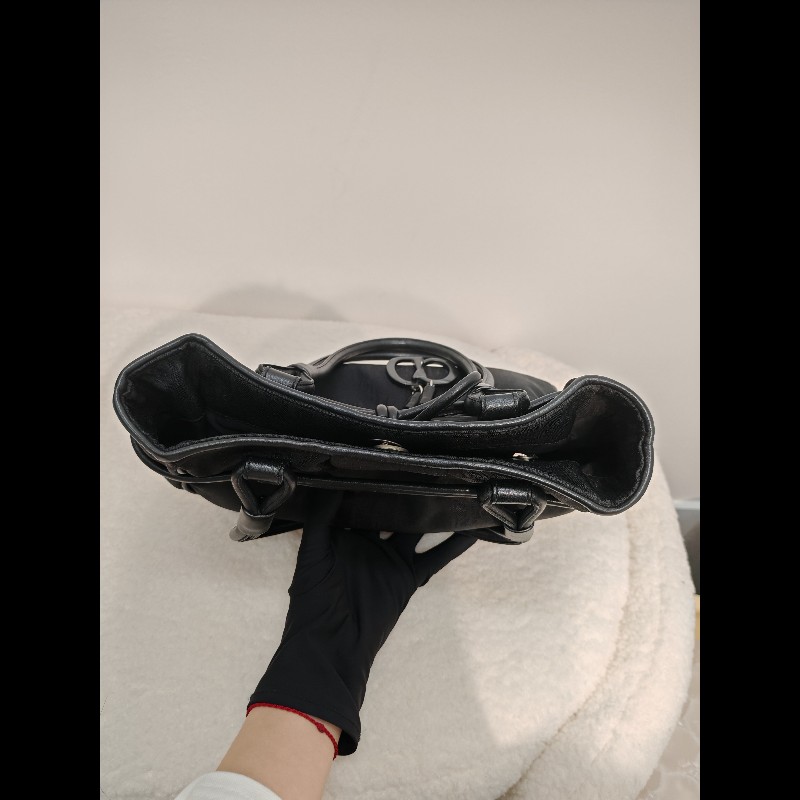 Dior black CD bow bag-15