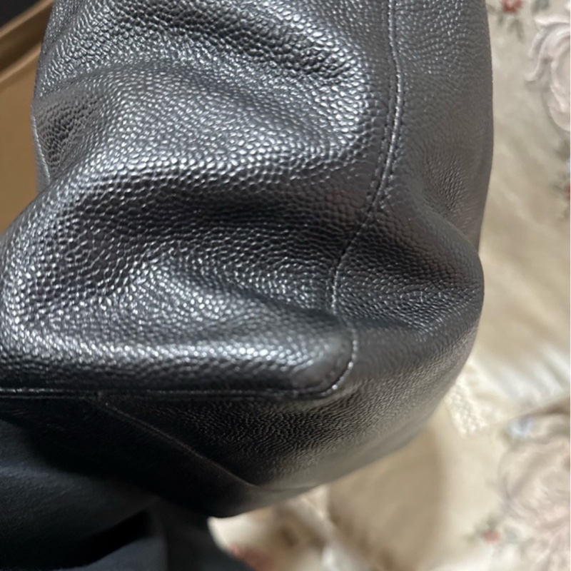 香奈兒Vintage老香 荔枝牛皮托特包tote 公事包/媽媽包/筆電腦包-9