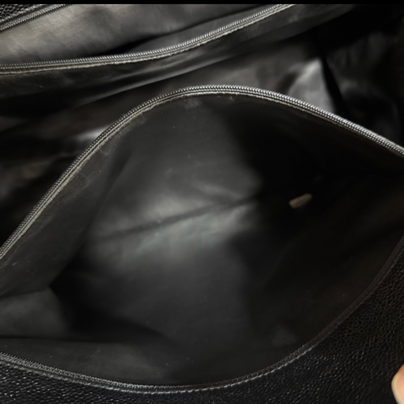 香奈兒Vintage老香 荔枝牛皮托特包tote 公事包/媽媽包/筆電腦包-22