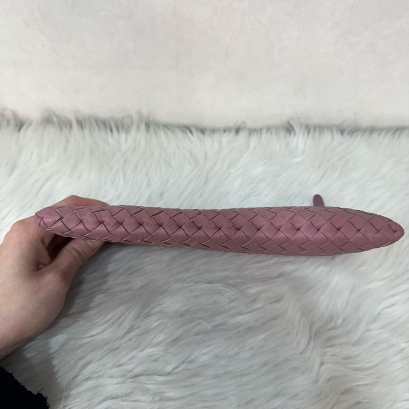 BV 乾燥玫瑰編織皮拉鏈化妝包 發財包-14