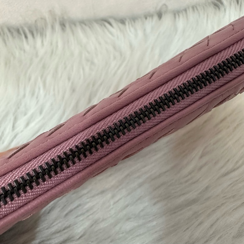 BV 乾燥玫瑰編織皮拉鏈化妝包 發財包-17