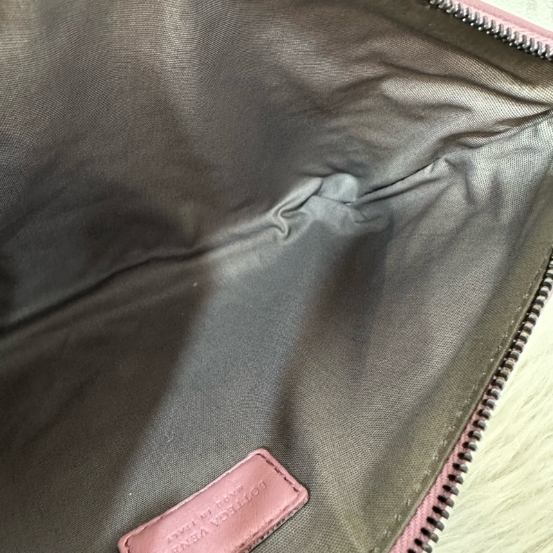 BV 乾燥玫瑰編織皮拉鏈化妝包 發財包-23