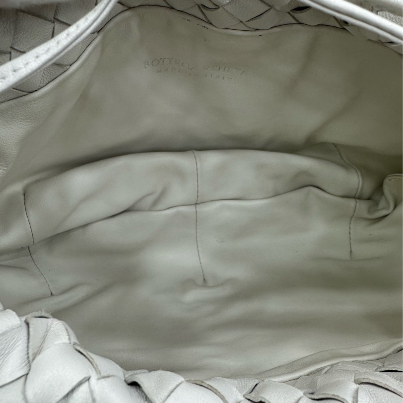 BV Bottega Veneta白色編織Bulb燈泡包 尺寸26x18-8